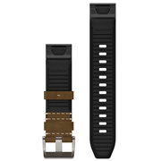 Garmin - curea piele - QuickFit 22 - MARQ 2 leather - tundra I black