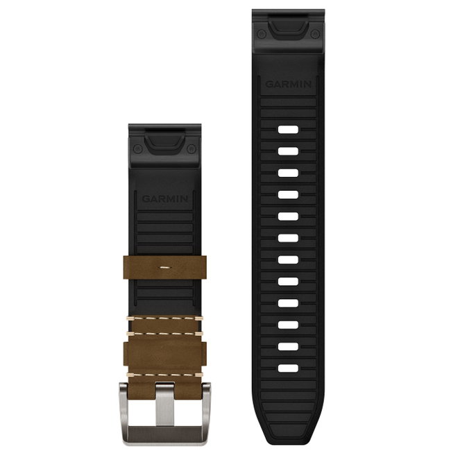 Garmin - curea piele - QuickFit 22 - MARQ 2 leather - tundra I black
