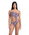 Arena - costum inot femei intreg - Logotype Swimsuit Single Shoulder - White Multi-Black