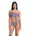 Arena - costum inot femei intreg - Logotype Swimsuit Single Shoulder - White Multi-Black