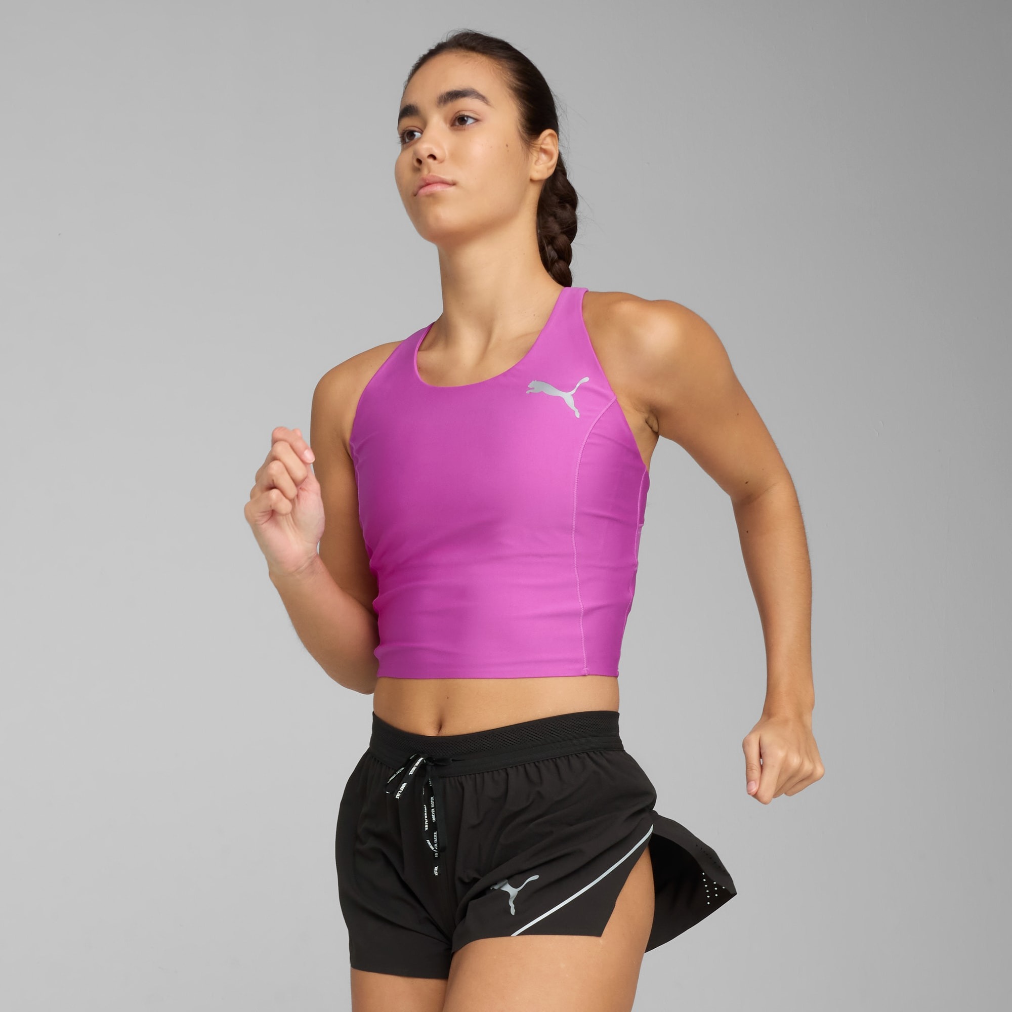 Puma Puma - top tehnic - W Raceday Ultraform Crop - Wild Berry