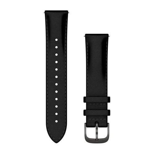 Watch Bands Garmin - curea piele - Quick Release 20 - Black I Slate