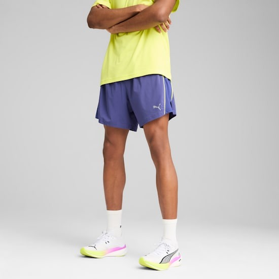 Puma Puma - pantaloni scurti - Run Velocity 5" Short - Blue Crystal