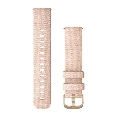Watch Bands Garmin - curea nailon - Quick Release 20 - Blush Pink I Light Gold