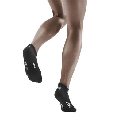CEP - sosete compresie sub glezna - the run socks no show v4 - black