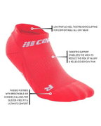 CEP - sosete compresie sub glezna - the run socks no show v4 - pink