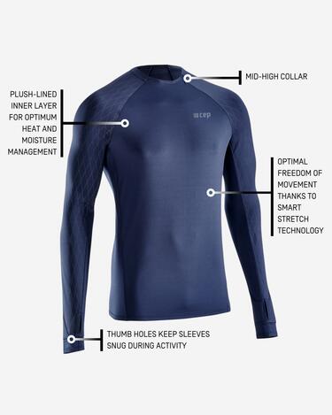 CEP - bluza cu maneca lunga - cold weather shirt LS - navy