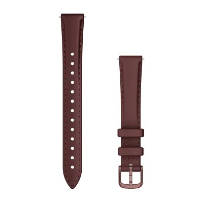 Watch Bands Garmin - curea piele - Lily 2 - 14 mm - darkbronze I mulberry