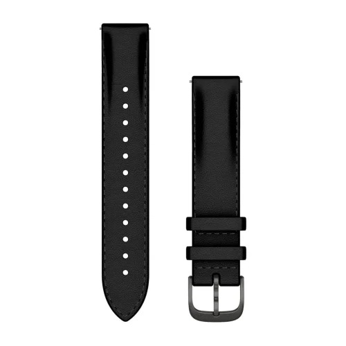 Watch Bands Garmin - curea piele - Quick Release 18 - Black I Slate