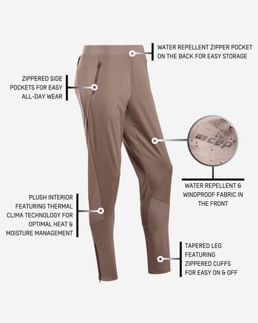 CEP - pantaloni lungi - cold weather pants - maro