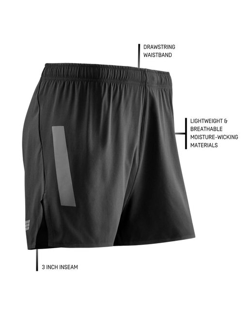 CEP - pantaloni scurti - race loose fit shorts - black