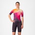 Castelli - costum triatlon cu maneca scurta - Free Sanremo 3 W Suit Short Sleeve - negru | portocaliu vivid