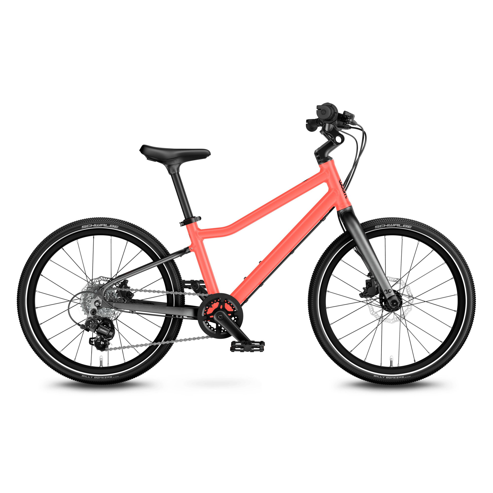 Woom Bicicleta copii Woom 4 Explore cu roti 20" portocaliu Neon Coral