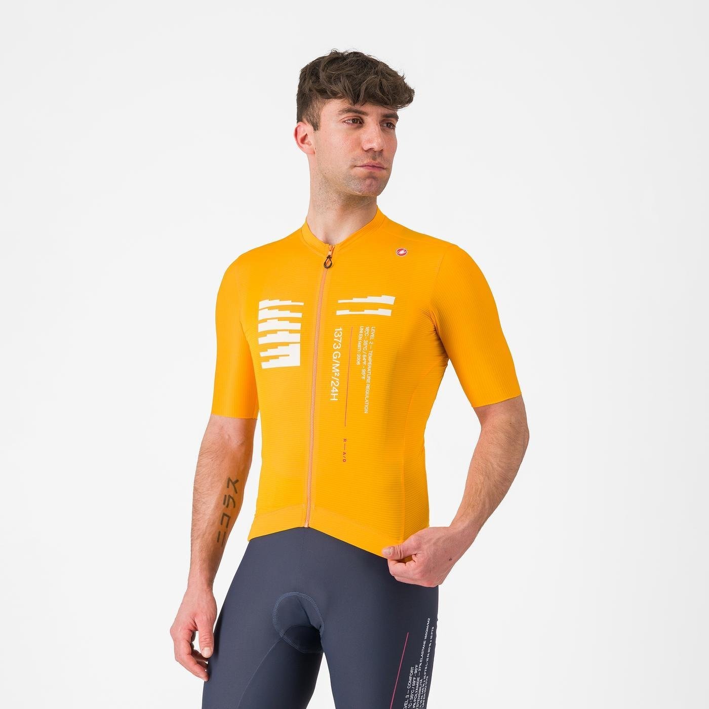 Castelli Castelli - tricou ciclism maneca scurta tailored fit - Espresso R--A/D Jersey - portocaliu