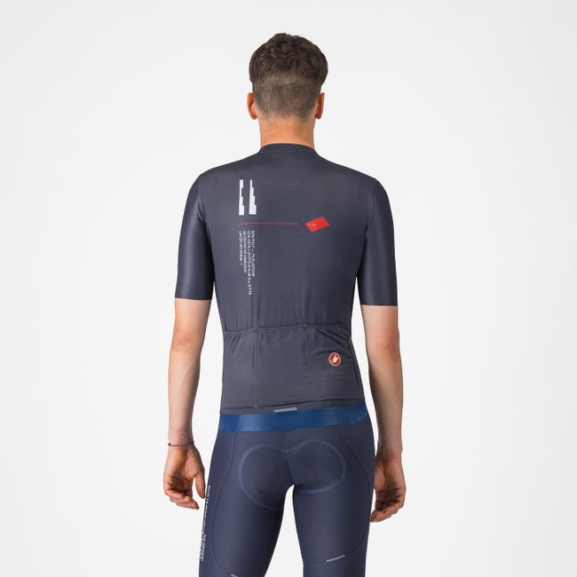 Castelli - tricou ciclism maneca scurta tailored fit - Espresso R--A/D Jersey - albastru Twilight