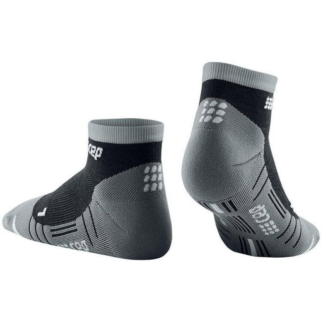 CEP - sosete compresie peste glezna - hiking light merino low-cut socks - stonegrey | grey