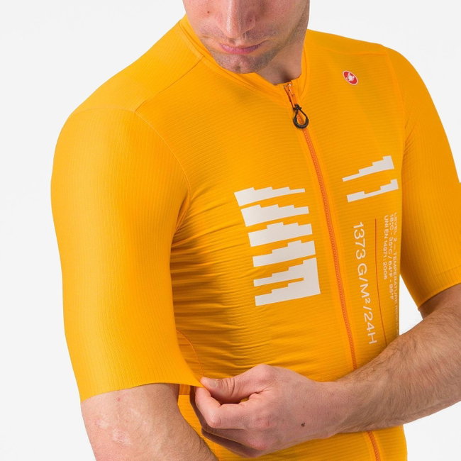 Castelli - tricou ciclism maneca scurta tailored fit - Espresso R--A/D Jersey - portocaliu
