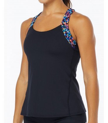 TYR TYR - maiou - Carnivale Lola Tank - negru multicolor