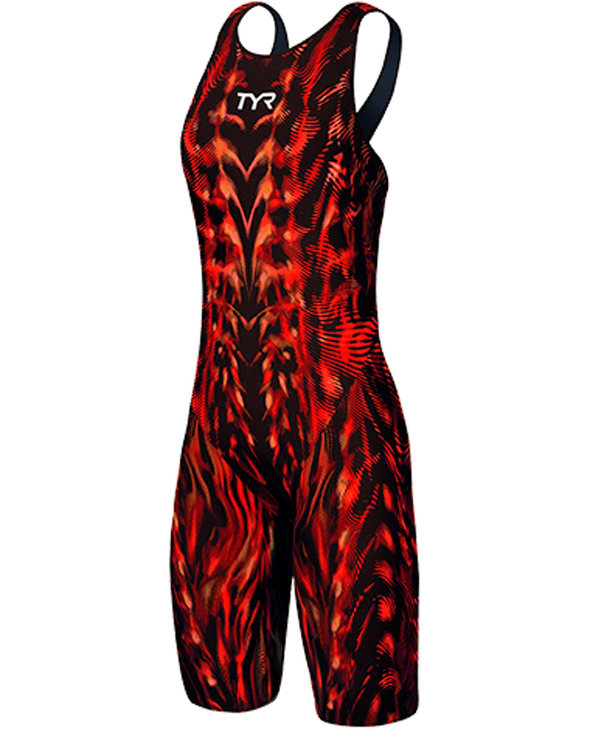 TYR TYR - costum tehnic inot femei - Venzo Open Back - rosu