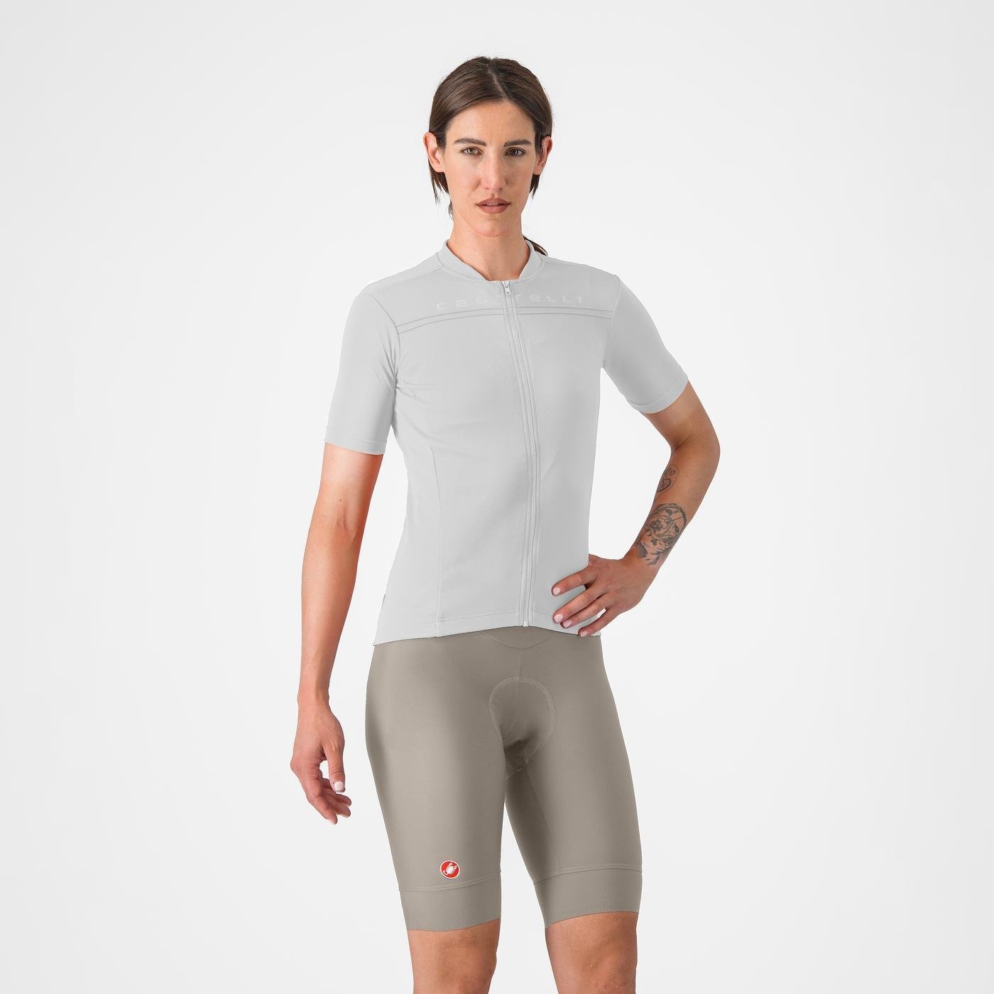 Castelli Castelli - pantaloni ciclism scurti - Prima 2 W Short - gri | ivoar