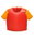 TYR - bluza cu centura copii - Kids Flotation Shirt - rosu