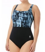 TYR - costum intreg - Tremiti Scoop Neck Controlfit - negru gri