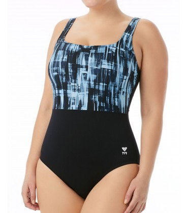 TYR TYR - costum intreg - Tremiti Scoop Neck Controlfit - negru gri