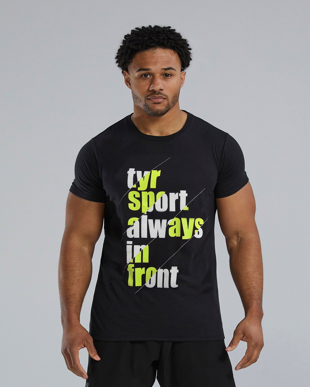 TYR TYR - tricou casual - Graphic Tee - negru I lime