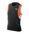 TYR - bluza fara maneci triatlon - Competitor Singlet - negru I albastru I portocaliu