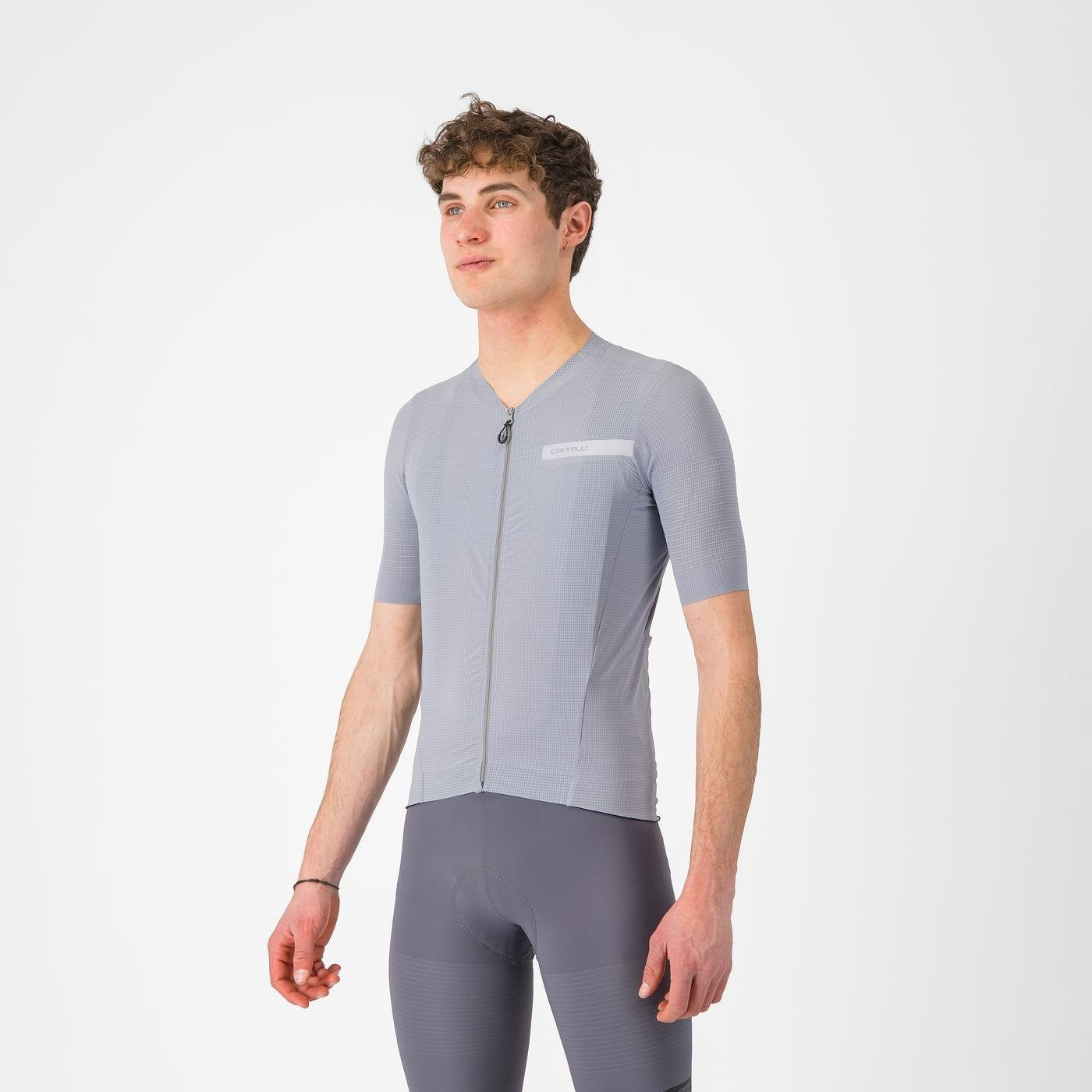 Castelli Castelli - tricou ciclism maneca scurta tailored fit - Premio Evo Jersey - gri