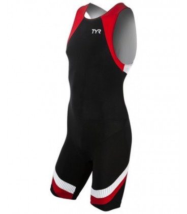 TYR TYR - trisuit carbon cu fermoar pe spate - negru rosu