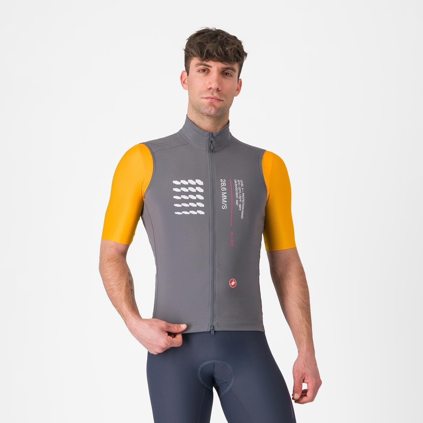 Castelli Castelli - vesta ciclism - Espresso R--A/D Vest - gri inchis Smokey