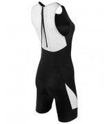 TYR - Trisuit Carbon W Fem Back Zip - negru alb