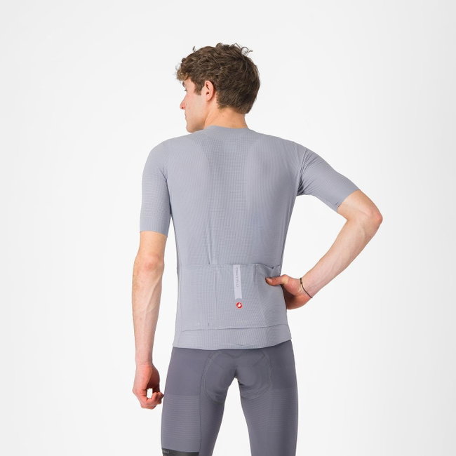 Castelli - tricou ciclism maneca scurta tailored fit - Premio Evo Jersey - gri