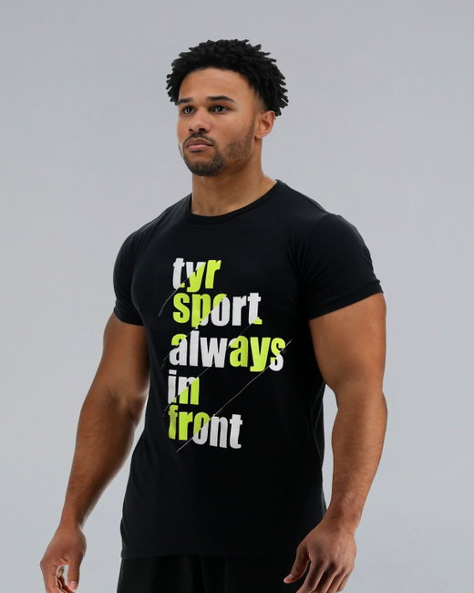 TYR - tricou casual - Graphic Tee - negru I lime