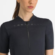 Castelli - tricou ciclism maneca scurta regular fit - Anima 4 W Jersey - 18-32 gr C - negru deschis
