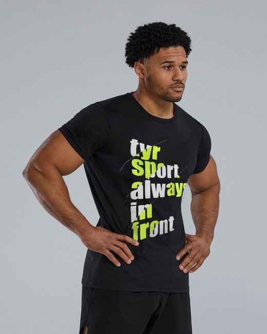 TYR - tricou casual - Graphic Tee - negru I lime