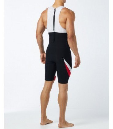 TYR - trisuit carbon cu fermoar pe spate - negru rosu