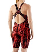TYR - costum tehnic inot femei - Venzo Open Back - rosu