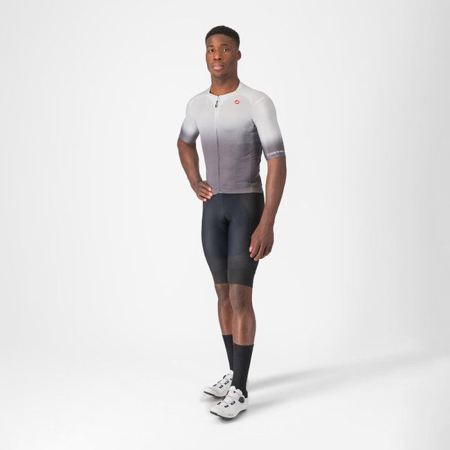 Castelli - tricou ciclism maneca scurta tailored fit cu protectie solara - Upf Jersey - 20-38 gr C - gri argintiu