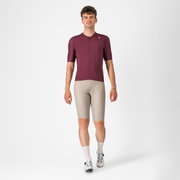 Castelli - pantaloni ciclism scurti cu bretele - Espresso Bibshort - 15-35 gr C - argila