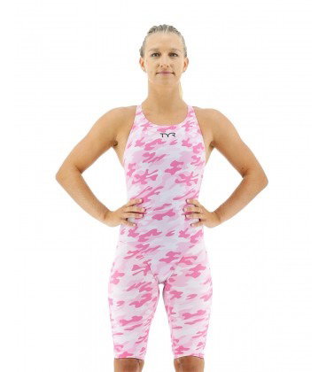 TYR TYR - costum tehnic intreg pentru femei - Thresher - roz I alb