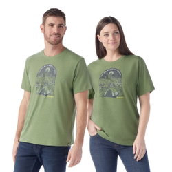 Smartwool - tricou merino - Streets to Peaks Short Sleeve Graphic Tee - Verde
