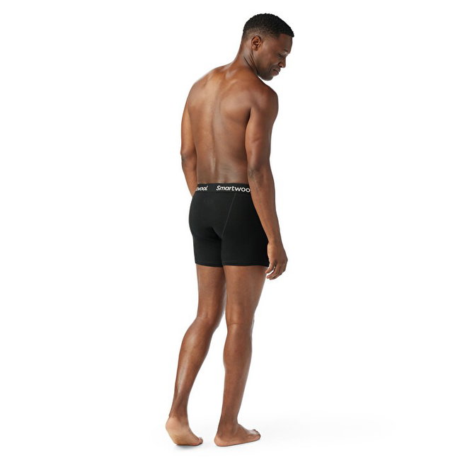 Smartwool - boxer merino - Merino Boxer Brief Boxed - Negru