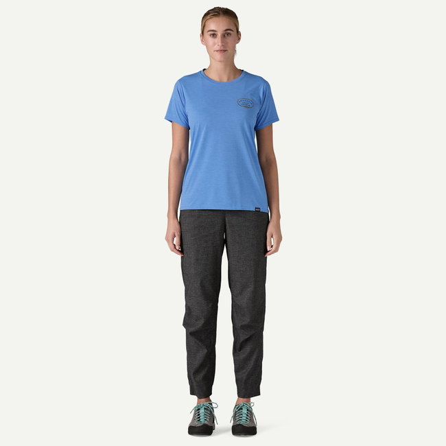 Patagonia - tricou - W Capilene Cool Daily Graphic Lands - Portocaliu