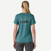 Patagonia - tricou - W Capilene Cool Daily Graphic - Verde | Albastru