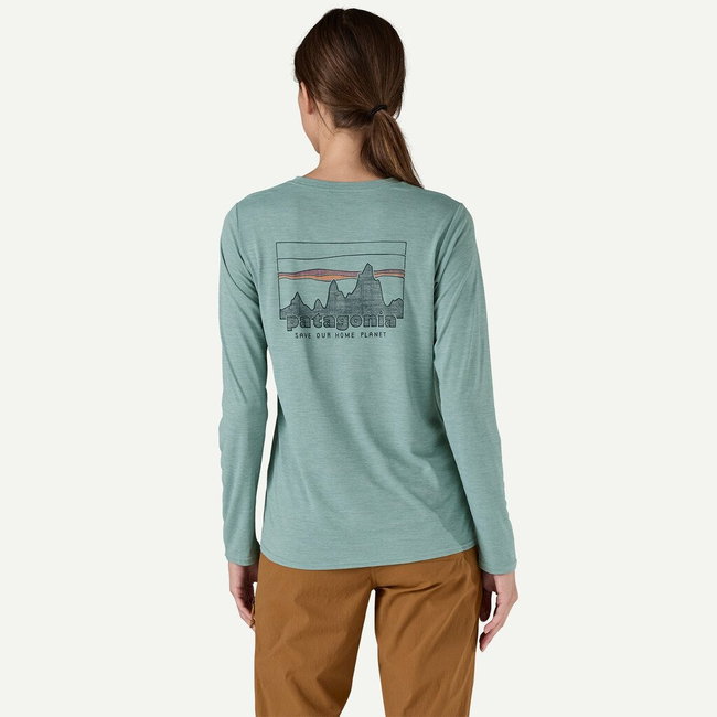 Patagonia - bluza - W Capilene Cool Daily Graphic - Portocaliu