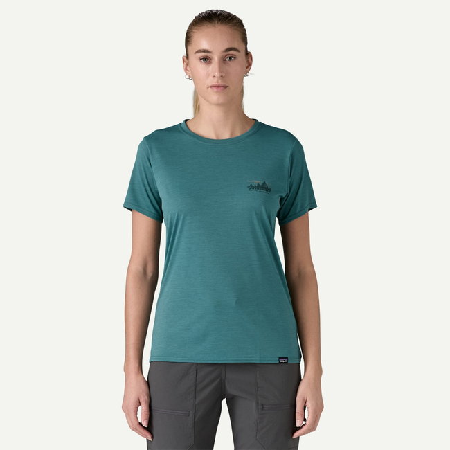 Patagonia - tricou - W Capilene Cool Daily Graphic - Verde | Albastru