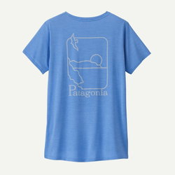 Patagonia - tricou - W Capilene Cool Daily Graphic Waters - Albastru deschis