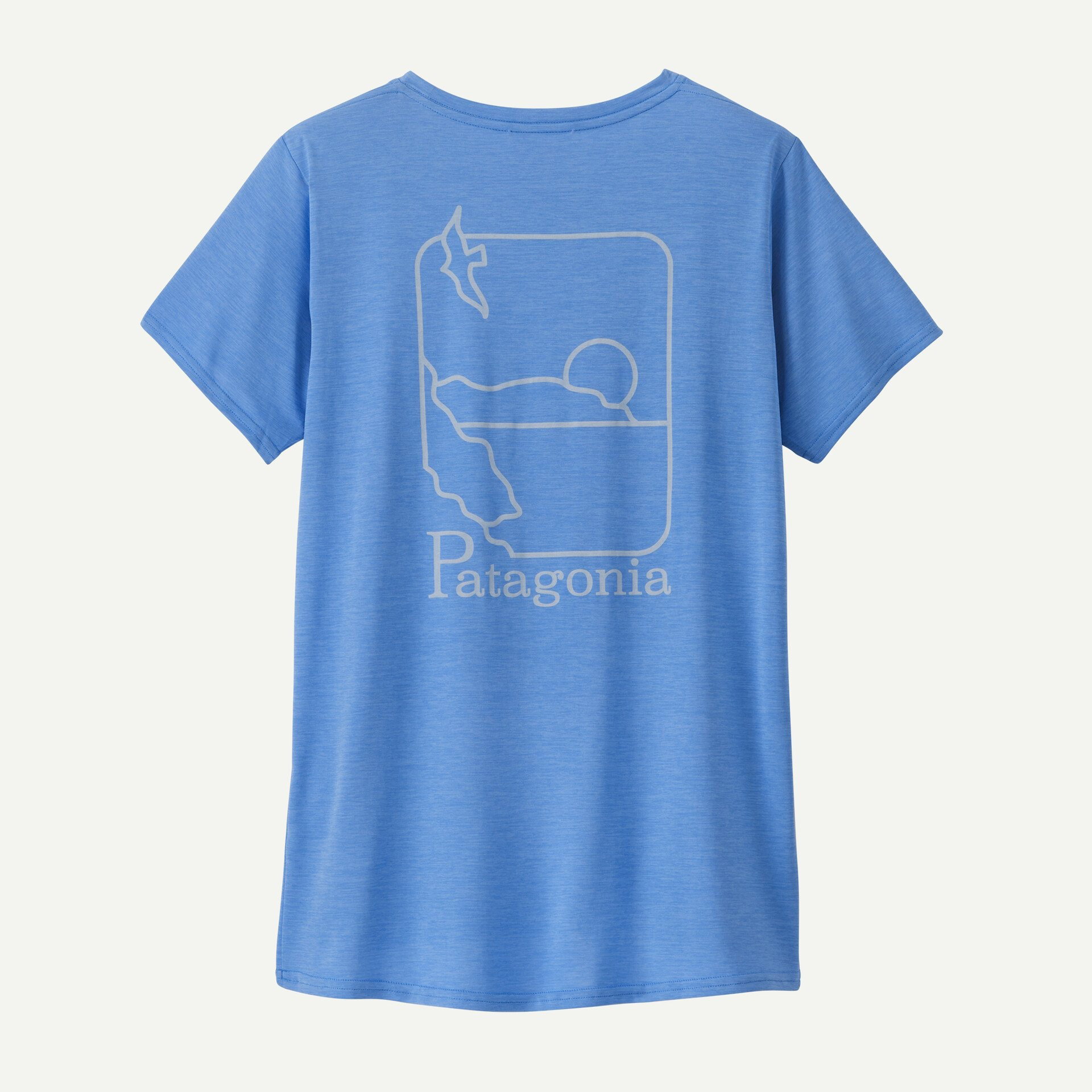 daily power defense Patagonia - tricou - W Capilene Cool Daily Graphic Waters - Albastru deschis